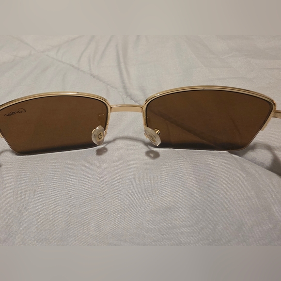 CARTIER Sunglasses with Brown Lenses New Unisex - Picture 5 of 11